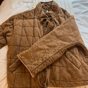 Free People Dolman Quilted Knit Jacket